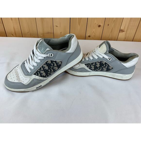 Men's DIOR B27 Low Top Sneaker Size 42/ Size 9- White/Gray - Picture 4 of 7